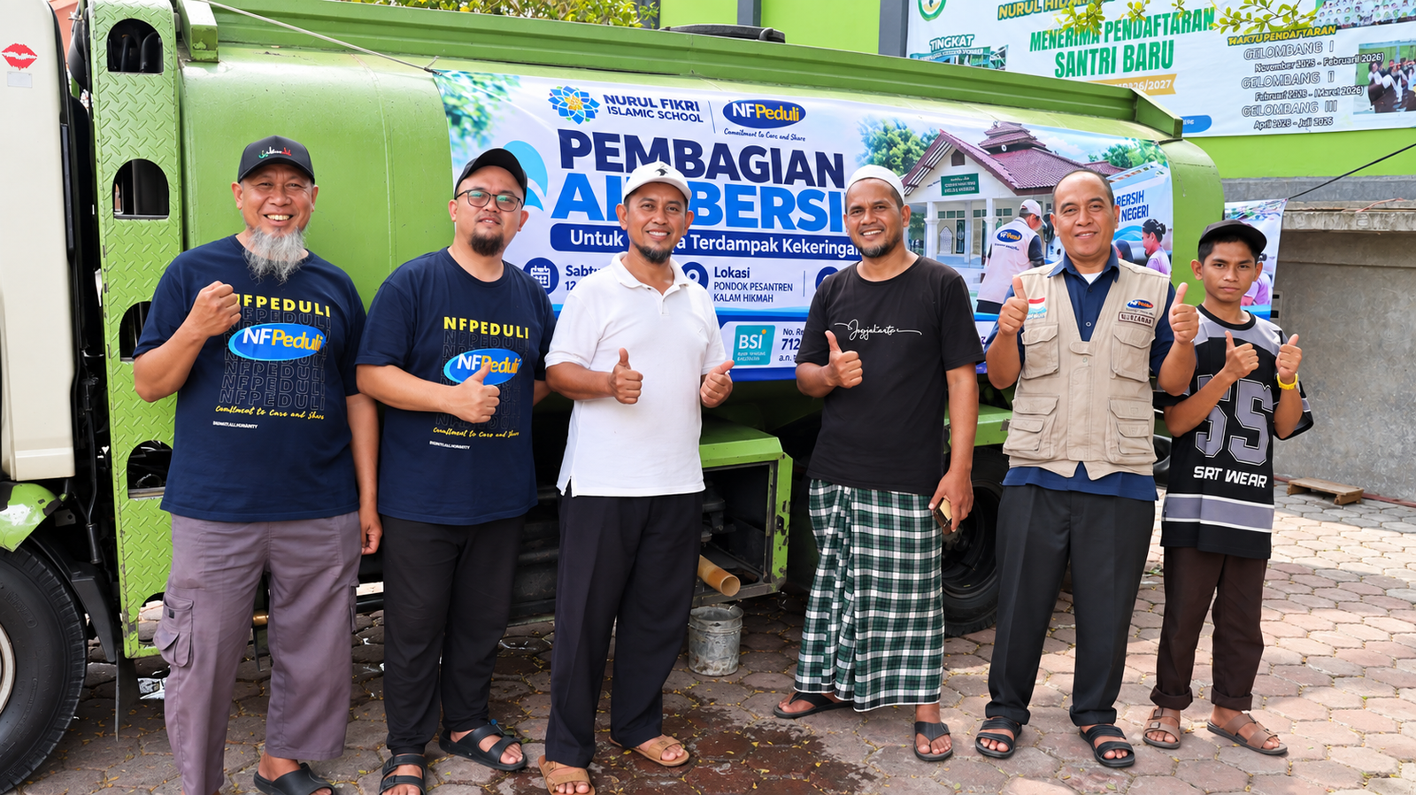 NF Peduli Salurkan Air Bersih di Pondok Pesantren Kalam Hikmah